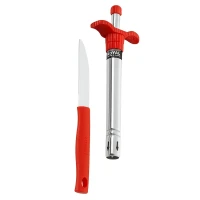 Royal Stainless Steel Knife & Lighter Set