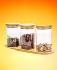 Clear Glass Food Storage Containers Set